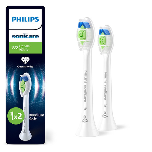 Image of Philips Sonicare HX6062/87 2x Testinebianche per spazzolino sonico