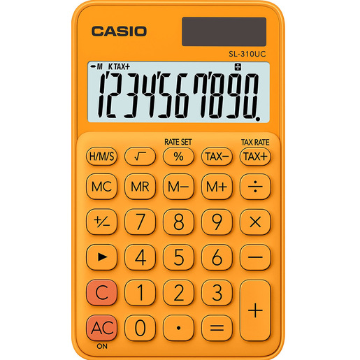 Image of Casio SL-310UC-RG calcolatrice Tasca Calcolatrice di base Arancione cod015