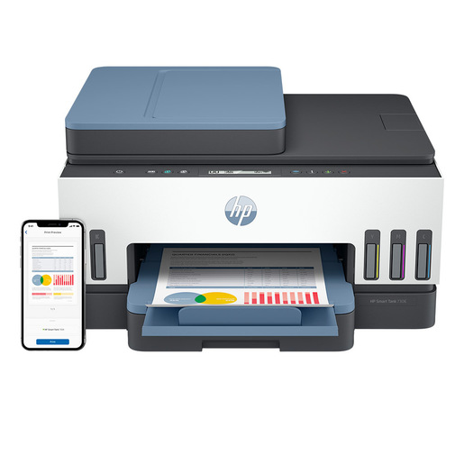 Image of HP Smart Tank 7306 Wireless All-in-One Colore Stampante, Stampa fronte/retro; fotocopiatrice, scanner