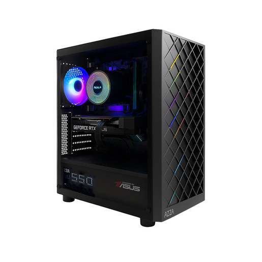 Image of Microtech Ludix Powered by ASUS Intel® CoreTM i5 i5-14400F 16 GB DDR4-SDRAM 1 TB SSD NVIDIA GeForce RTX 5060 Windows 11 Home Tower Nero