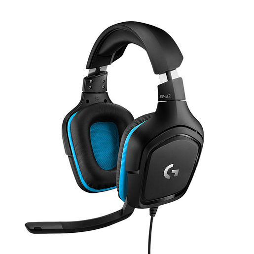 Image of Logitech G 981-000770 cuffia e auricolare Cablato A Padiglione Gaming Nero, Blu