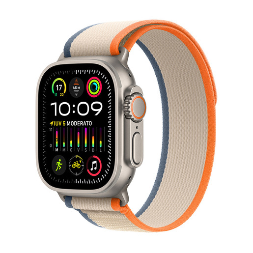 Image of Apple Watch Ultra 2 GPS + Cellular, Cassa 49m in Titanio con Arancione