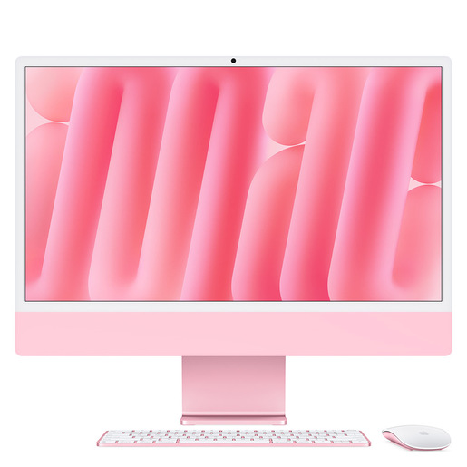 Apple iMac 24''Retina Display 4,5K, Chip M4 con CPU 10‐core, GPU 10‐core, 16GB, 256GB SSD, Rosa