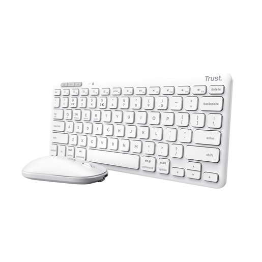 Image of Trust Lyra tastiera Mouse incluso Universale RF senza fili + Bluetooth QWERTY Italiano Bianco