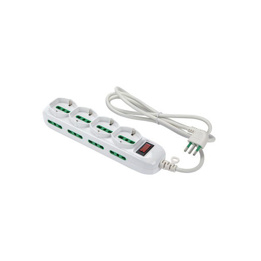 Image of FANTON 474184 prolunghe e multiple 1,5 m 8 presa(e) AC Interno Bianco