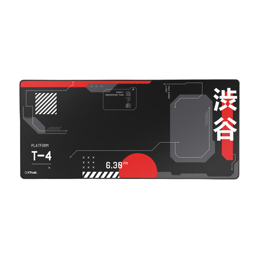 Image of Trust GXT 759 XXL Tappetino per mouse per gioco da computer Nero, Rosso