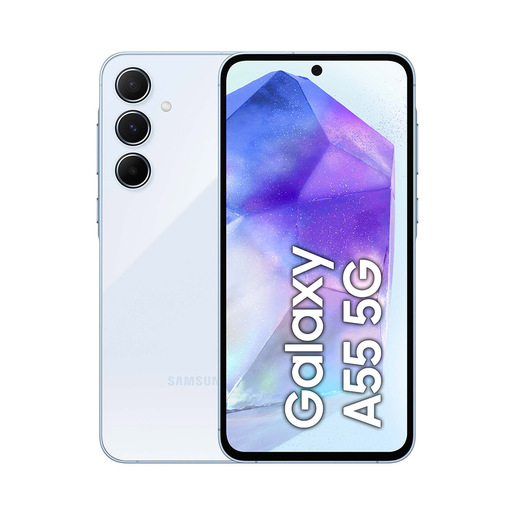 Samsung Galaxy A55 5G Display FHD+ Super AMOLED 6.6'', Android 14, 8GB RAM, 256GB, Dual SIM, Batteria 5.000 mAh, Awesome Iceblue
