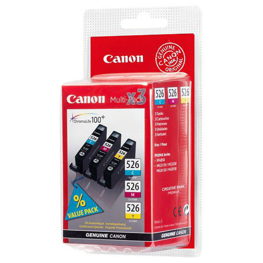 Image of Canon Cartucce d’inchiostro colore Multipack CLI-526 C/M/Y