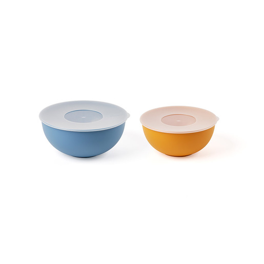 Image of Fratelli Guzzini 29269152 recipiente per cibo Rotondo Set Blu, Arancione 2 pz