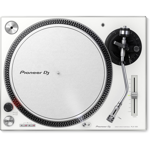 Image of Pioneer DJ PLX-500-W Direct Drive Turntable, bianco