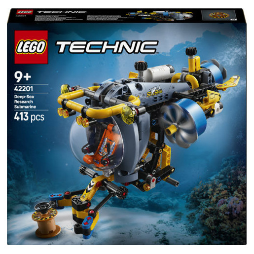 Image of LEGO Technic 42201 Sottomarino per Esplorazioni Abissali, Giocattolo con Eliche Mobili e Cabina Apribile, Giochi Bambini 9+