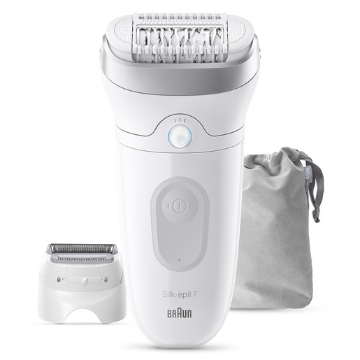 Braun Silk·épil 7 epilatore Bianco wet & dry ctest radente