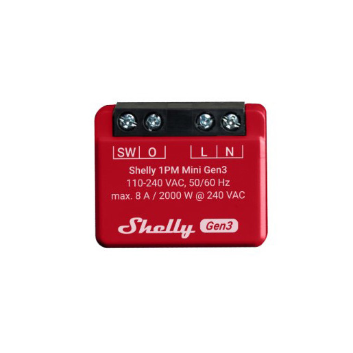 Image of Shelly 1PM Mini Gen3 interruttore elettrico Interruttore intelligente