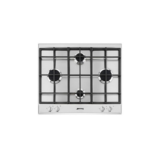 Image of Smeg P260XGH piano cottura Acciaio inox Da incasso 60 cm Gas 4 Fornello(i)