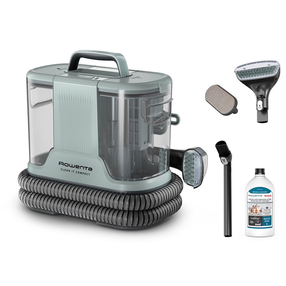 Rowenta Clean It Compact, Lavatappeti, Lava Tappezzeria per Tappeti,  Divani, Auto con Testine Intercambiabili, Doppio Serbatoio Acqua  Pulita/Sporca, Sistema di Auto Pulizia, 400 W, IN3020 | Aspirapolvere senza  sacco in offerta su Unieuro