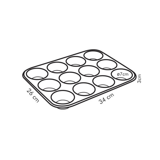 Image of Tescoma Stampo 12 muffin DELICIA