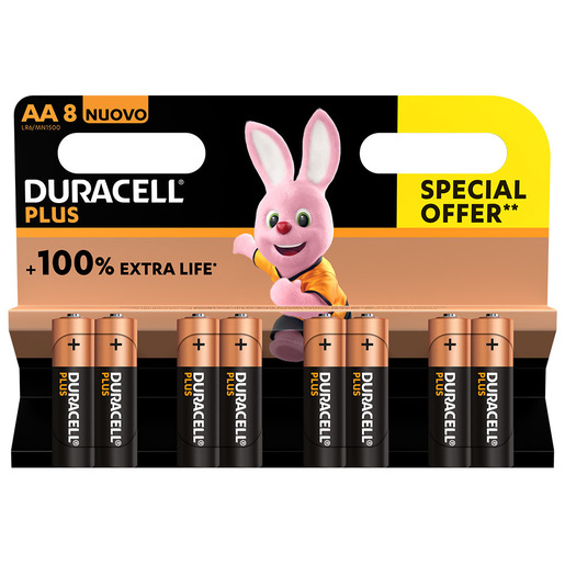 Image of Duracell Plus 100 AA B8 x12