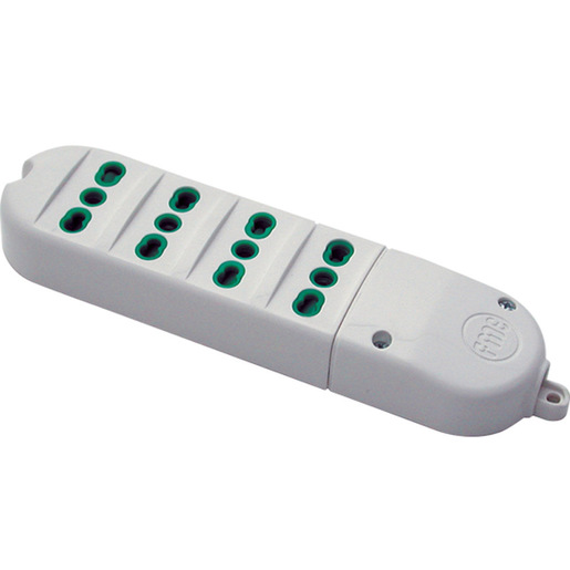 Image of FANTON 48022 prolunghe e multiple 4 presa(e) AC Interno Bianco