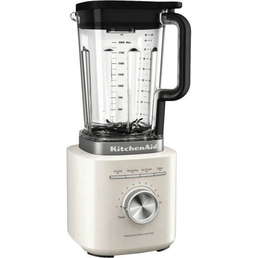 FRULLATORE KITCHENAID 5KSB2073EPL, Potenza 1700 W, Caraffa da 2 l, 10 velocità, Tritan privo di bisfenolo A, Lama asimmetrica in acciaio inox; Lavabile lavastoviglie., Porcelain white