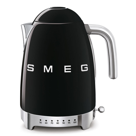 Image of Smeg Bollitore A Temperatura Variabile 50's Style – Nero LUCIDO – KLF04BLEU