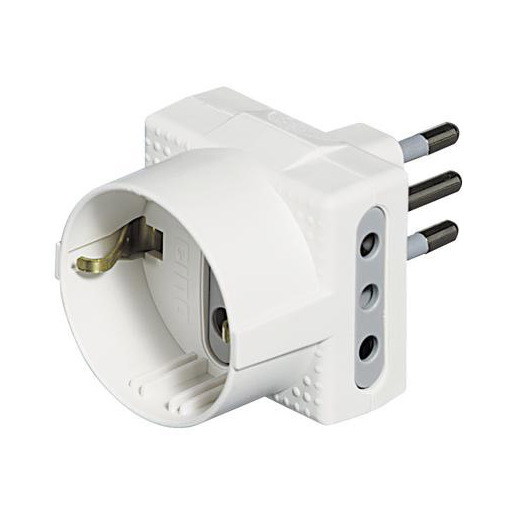Image of bticino S3610D adattatore per presa di corrente Bianco