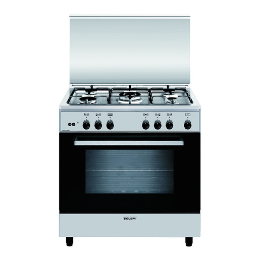 Image of Glem A855GI Libera installazione Piano cottura a gas A Acciaio inossidabile cucina
