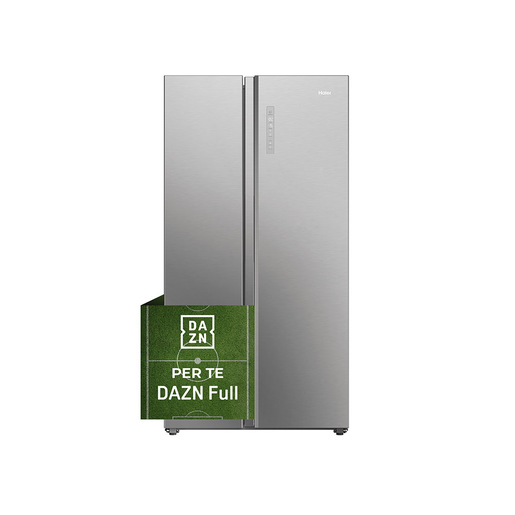 Haier HSW79F18ANMM frigorifero side-by-side Libera installazione 611 L Platino, Acciaio inox