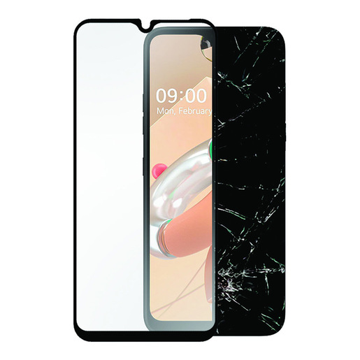 Image of Area Ultra tempered Glass per LG K41S con copertura totale tono su tono