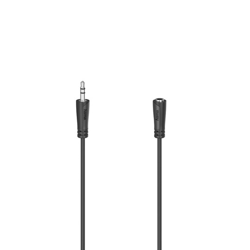 Image of Hama Cavo prolunga Jack 3.5 mm M/Jack 3.5 mm F, 3 metri, nero