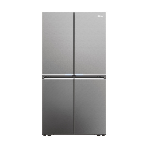 Image of Haier Cube 90 Serie 7 HCR7918ENMP frigorifero 4 porte Libera installazione 629 L E Platino, Acciaio inox