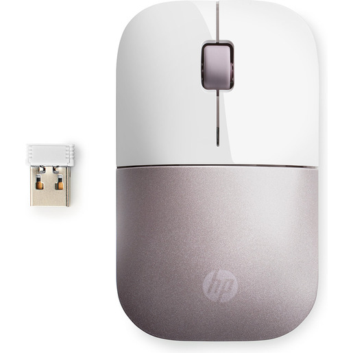 Image of HP Mouse wireless Z3700: bianco/rosa