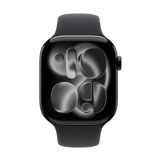 Image of Apple Cinturino Sport nero (46 mm) - M/L