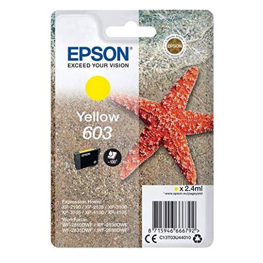 Image of Epson Singlepack Yellow 603 Ink