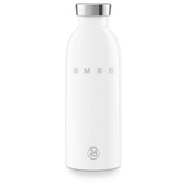 Smeg WBF01WH Borraccia Uso Quotidiano 500 Ml Acciaio Inox, Silicone Bianco
