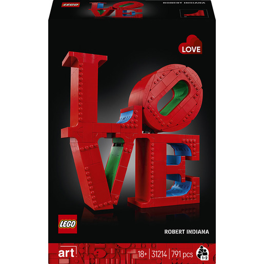 Image of LEGO ART 31214 LOVE, Modellino da Costruire Scultura Pop di Robert Indiana, Hobby Creativo per Adulti, Regalo Donna o Uomo