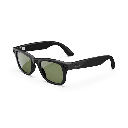 Image of Ray-Ban Meta Wayfarer, Nero lucido, Verde G15