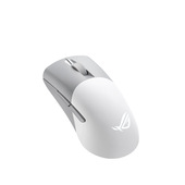 Asus Rog Keris Wireless Aimpoint Mouse Gaming, Super Leggero, 36000 Dpi, Tripla Connettività, 2.4 Ghz, Bluetooth, Bassa Latenza, Usb, Batteria A Lunga Durata, Illuminazione Rgb Aura Sync, Bianco-image