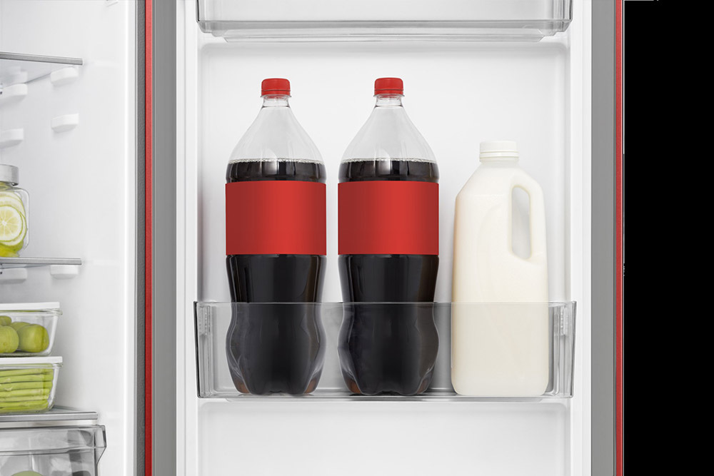 Frigorifero Hisense Monoporta 165L Rosso | Con Freezer 4 Stelle, Luci LED, Apertura A Destra