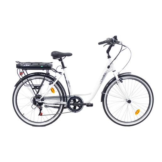 Image of TEKLIO TC1D2SCW bicicletta elettrica Bianco Acciaio 66 cm (26'') 23,8 k