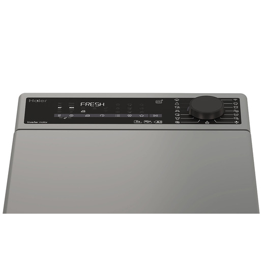 Haier T Series 7, Lavatrice Carica dall'alto 8 KG, Classe A, 1200 giri, Antracite, Inverter, Vapore, Wi-Fi, THASN286TMR5-S