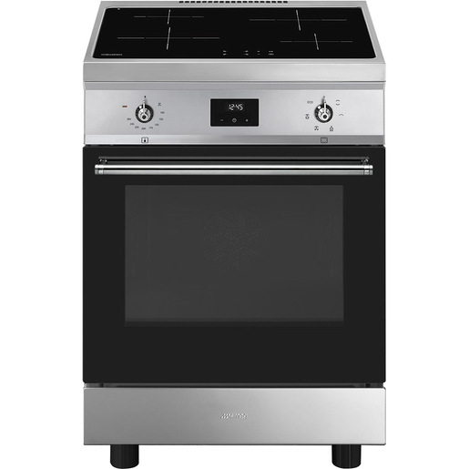 Smeg Symphony Classica Cucina C6IMXT2 Acciaio Piano Cottura a Induzione 4 Fuochi 60 cm (Acciaio Inox)