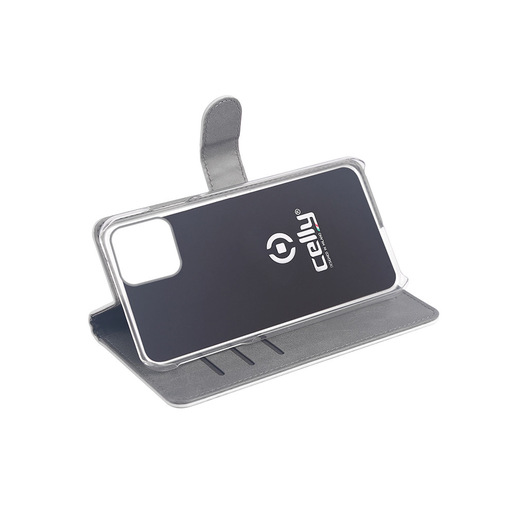 Image of Celly Wally custodia per cellulare 16,5 cm (6.5'') Custodia a libro Grigio, Bianco cod015