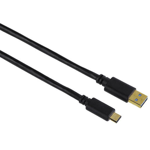 Image of        Hama Cavo USB A / USB Type C, 3.1, 0,75 metri,connettori dorati, nero