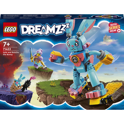 Image of LEGO DREAMZzz 71453 Izzie e il Coniglio Bunchu, Figura di Animale Giocattolo da Costruire in 2 Modi Basato sullo Show TV