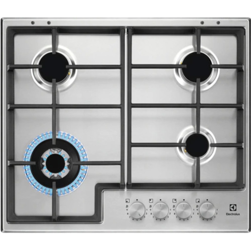 Image of Electrolux EGS64362X Stainless steel Superficie piana 59.5 cm Gas 4 Fo