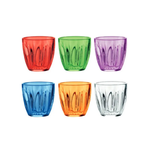 Image of Fratelli Guzzini 20055952 bicchiere per acqua Colori assortiti 6 pz 350 ml
