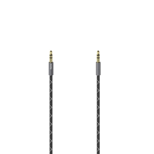 Image of Hama Cavo Jack 3.5 mm M/Jack 3.5 mm M, 1,5 metri, TPE, connettori dorati, spine metallo, nero