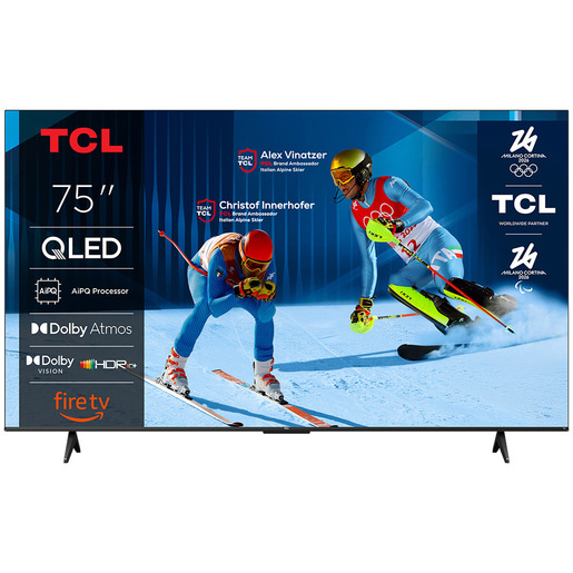 TCL T6C Serie Smart TV QLED 4K 75” 75T6C, Dolby Vision & Atmos, HDR10+, Fire TV