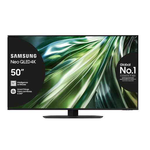 Image of Samsung Smart TV 50'' QE50QN90DATXZT Neo QLED 4K Mini LED Titan Black 2024, Processore NQ4 AI GEN2, Tecnologia Quantum Matrix, Neo Slim Design, Dolby Atm