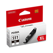 Canon CLI-551XL Bk W/Sec Cartuccia D'inchiostro 1 Pz Originale Resa Elevata (Xl) Nero Per Foto-image